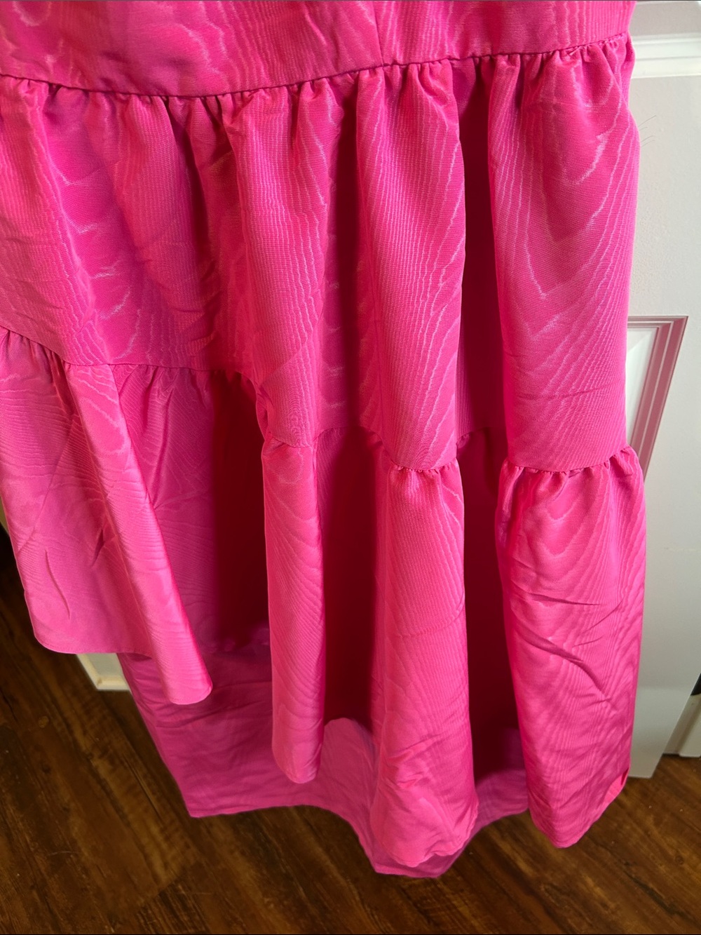 kate spade Hot Pink Tiered High-Low Spaghetti Strap Skirt NWOT - Picture 4 of 6